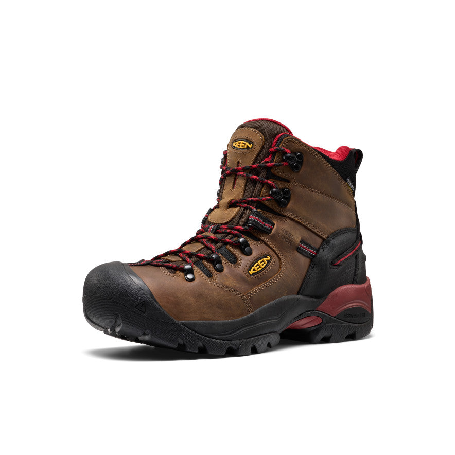 Men's Pittsburgh Energy 6 Waterproof Boot (Carbon Toe) | Bison/Black - Image 3