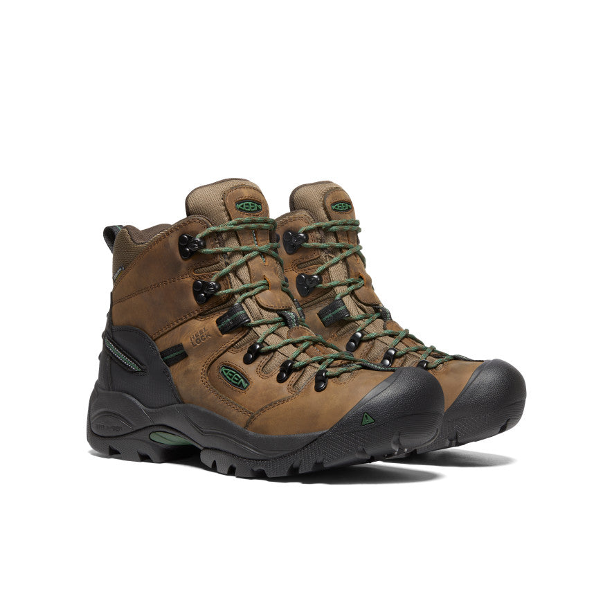 Men's Pittsburgh Energy 6 Waterproof Boot (Soft Toe) | Cascade Brown/Greener Pastures - Image 2