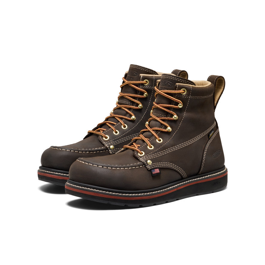 Men's Liberty 6 Waterproof Boot (Carbon Toe) | Coffee Bean/Black - Image 2